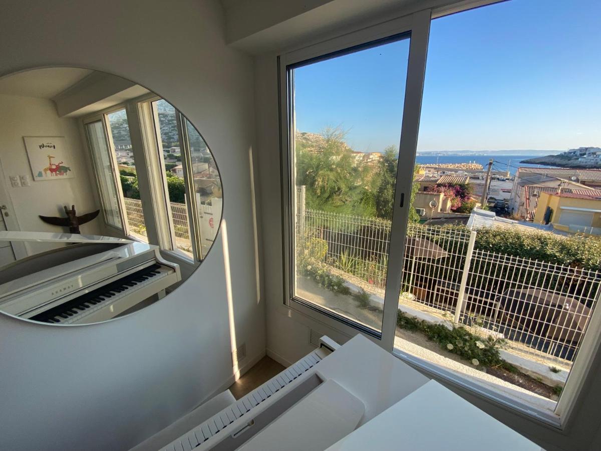 Au Coeur Du Parc National Du Massif Des Calanques, La Flibuste Des Goudes, Maison 2 Chambres, Climatisee, Jardins, Solarium, Proche Plage, Large Vue Ferienhaus *