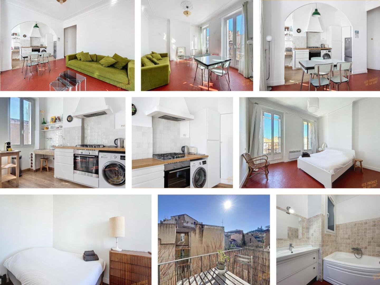 - Balcon & Lumineux - Les Freres De La Loc' Apartment Marseilles