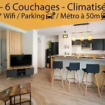 Fully Equipped Apartment With Parking 6 Beds