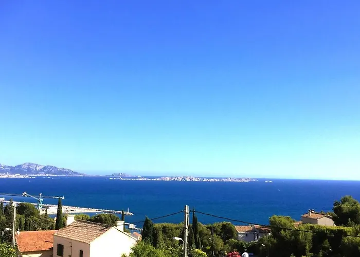 Maison Entierement Climatisee Vue D\'Exception Mer Et Rade De Marseille Avec Piscine 8 Personnes