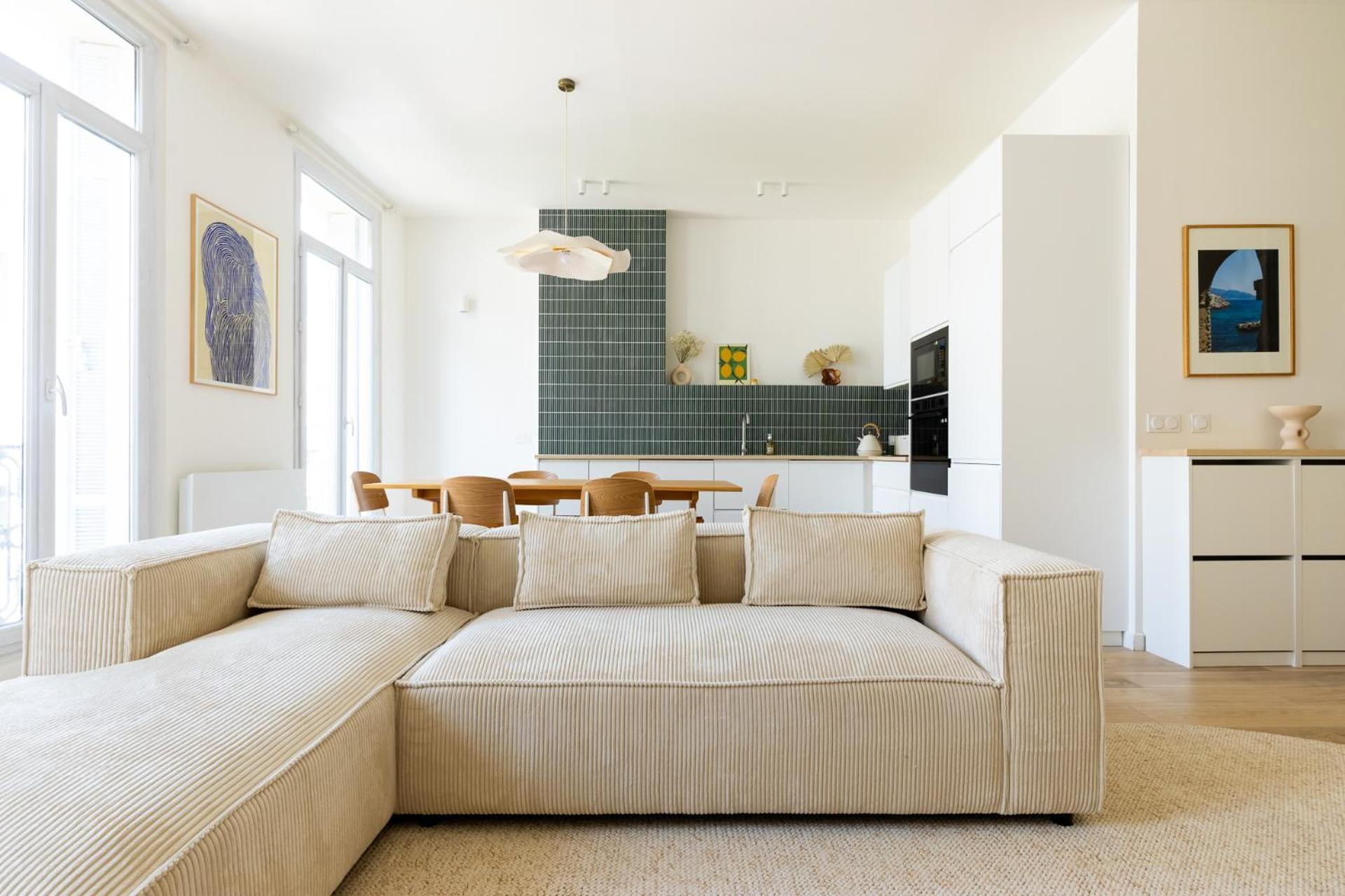 90m2 Design, Calme, Wifi, Clim, Netflix Apartment Marseilles