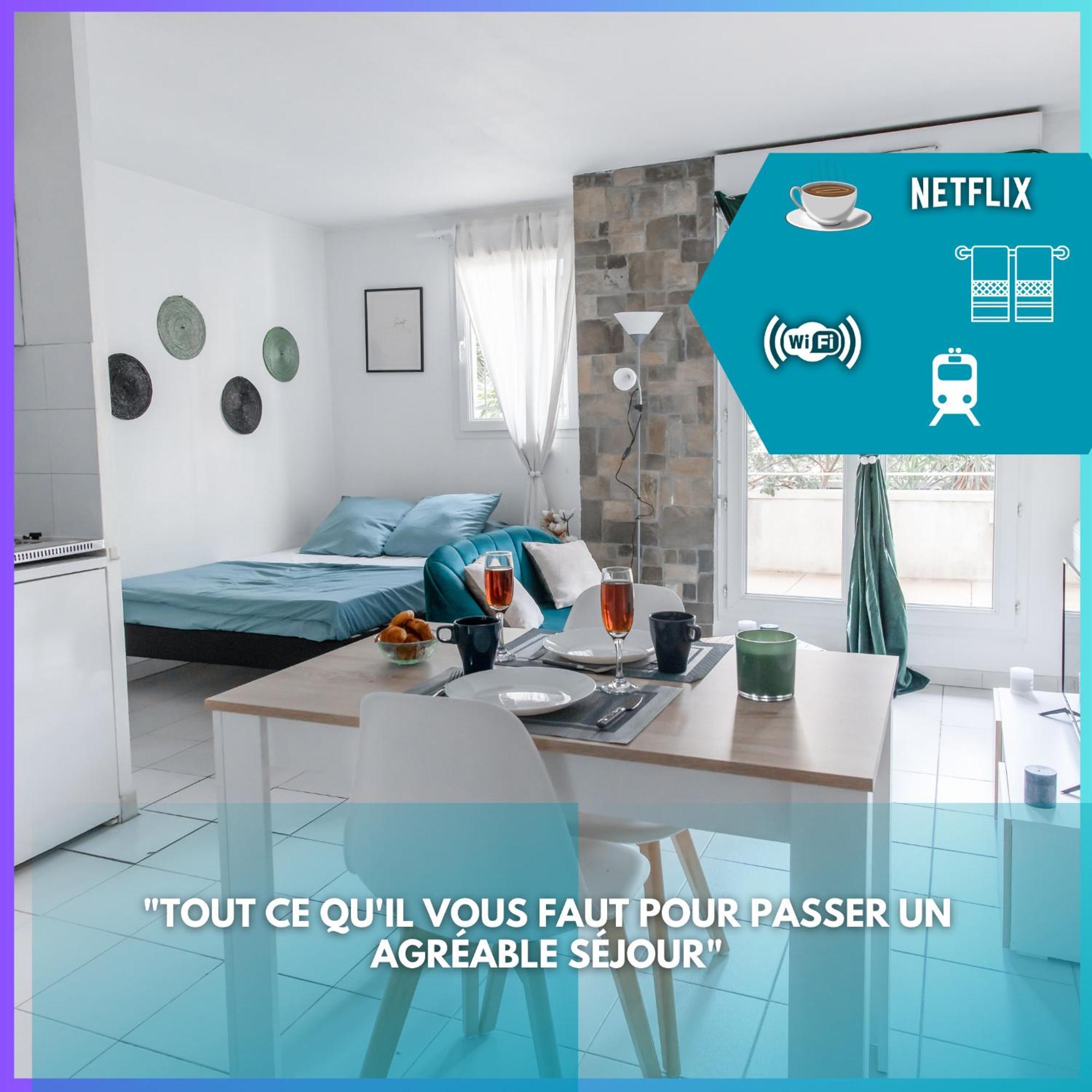 Apartment Jolie T2 De 30m2 Avec Terrasse Metro Timone A 5 Min