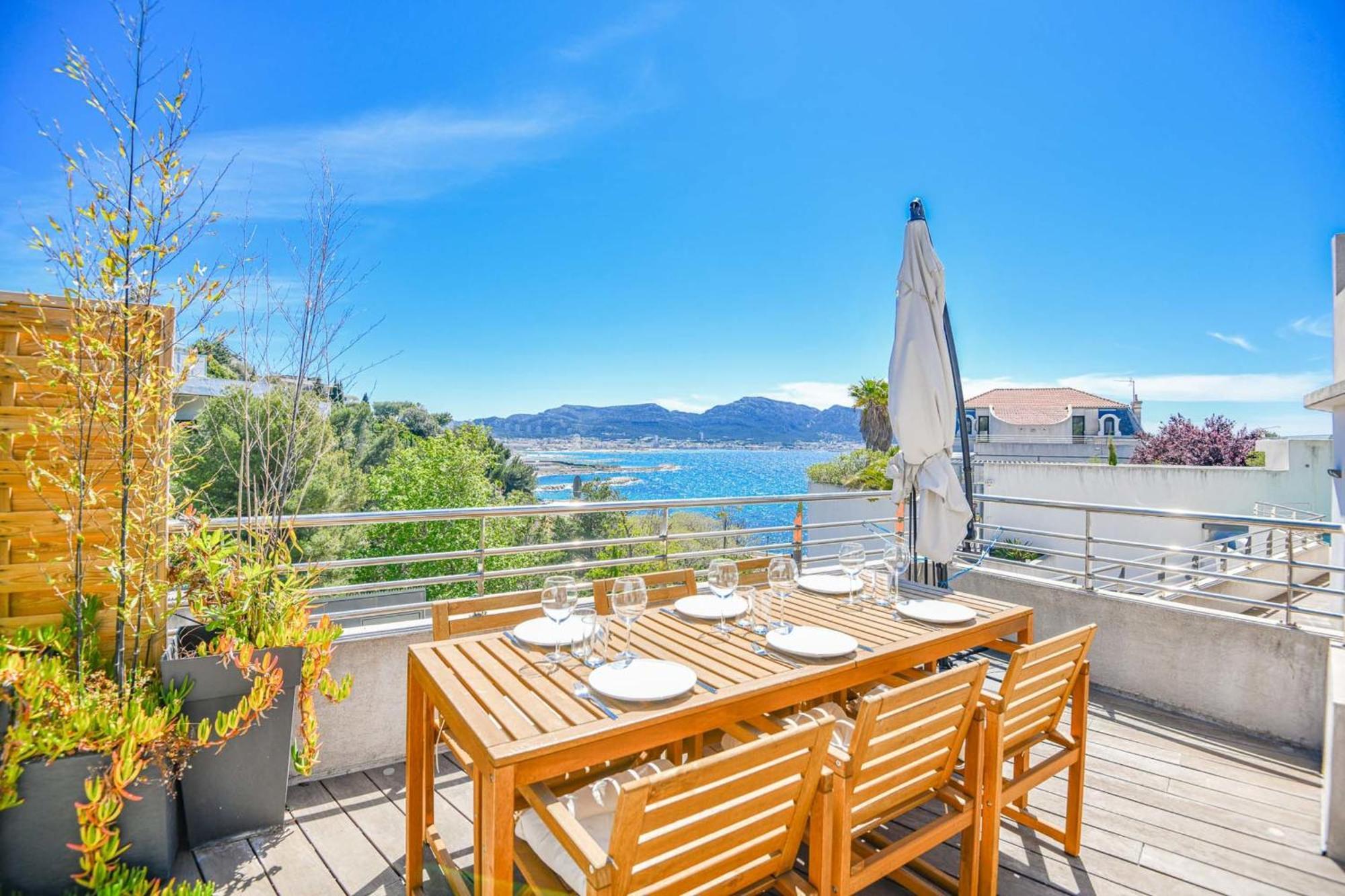 Villa La Kennedy - Vue Mer Avec Piscine Et Parking