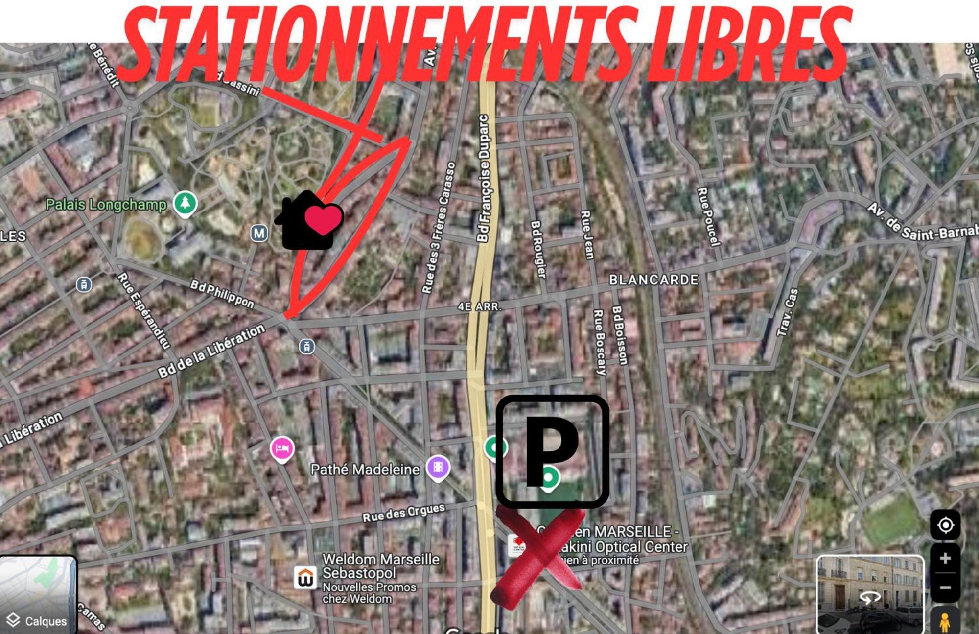 T2 Au 5 Avenue Full Confort Au Calme Et Climatise Apartment Marseilles