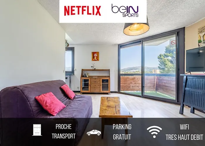 Appart N Suites: 1 Chambre Et Sejour Au Calme+ Parking+ Netflix
